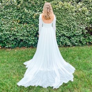 Vintage Boho themed wedding dress